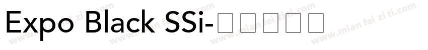 Expo Black SSi字体转换